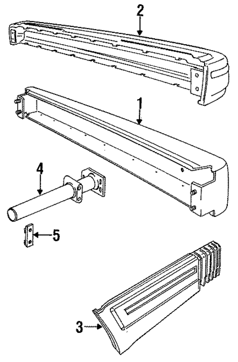 Bumper & Components - Rear for 1987 Volvo 760 #0
