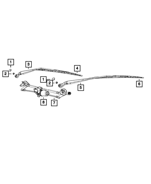 Wiper and Washer System for 2013 Jeep Compass #5