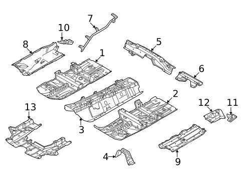 Floor & Rails for 2025 Nissan Rogue #0