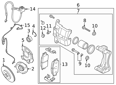 Front Brakes for 2021 Hyundai Venue #0