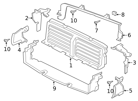 Radiator & Components for 2017 Jaguar F-Pace #1
