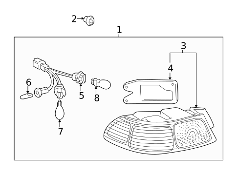 Combination Lamps for 2001 Toyota Camry #0