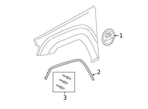 Exterior Trim - Fender for 2012 Jeep Grand Cherokee #0