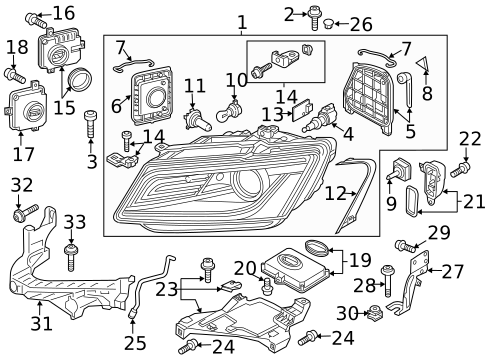 Bulbs - Chassis for 2017 Audi Q5 #3