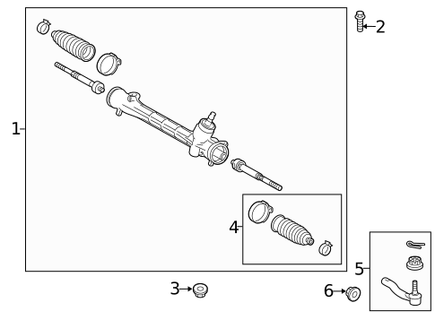 Steering Gear & Linkage for 2014 Toyota Prius V #0