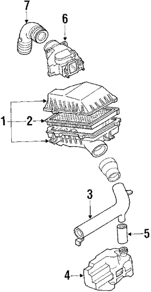 Air Inlet for 1990 Ford Probe #0