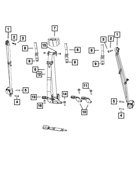Seat Belts for 2023 Ram 2500 #2