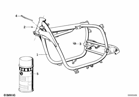 Motorcycle Frame for 1985 BMW-Motorrad R 100 CS #1