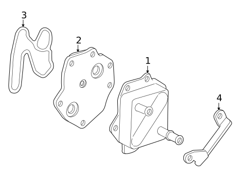 Oil Cooler for 2012 Toyota Sequoia #0