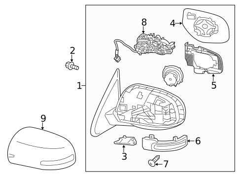 Outside Mirrors for 2018 Mitsubishi Outlander #0