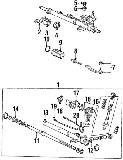 Steering Gear & Linkage for 1997 Acura TL #0
