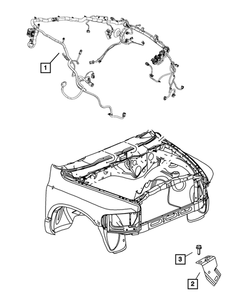 Wiring-Headlamp to Dash for 2008 Dodge Ram 1500 #0