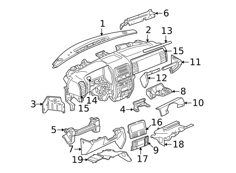 Instrument Panel for 2002 Jeep Grand Cherokee #0