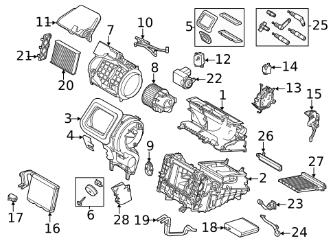 Condenser, Compressor & Lines for 2021 Land Rover Discovery Sport #1