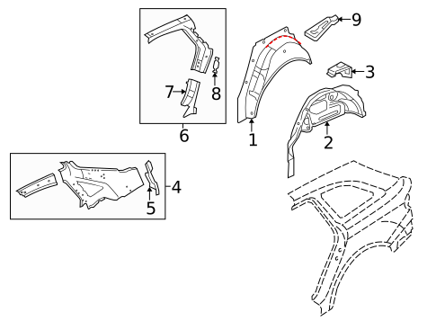 Inner Structure for 2012 Audi A4 Quattro #1