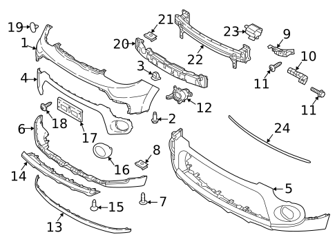 Bumper & Components - Front for 2018 Kia Soul #0