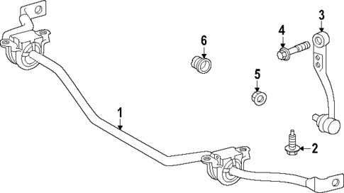 Stabilizer Bar & Components for 2023 Lexus RX500h #1