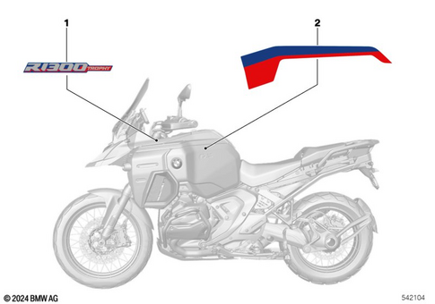 Stickers, Labels, Adhesive Film Strips for 2025 BMW-Motorrad R 1300 GS Adventure #0
