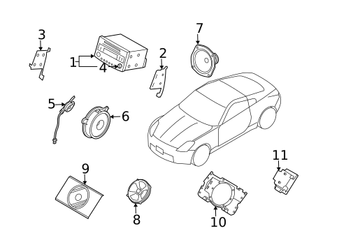 Sound System for 2007 Nissan 350Z #1