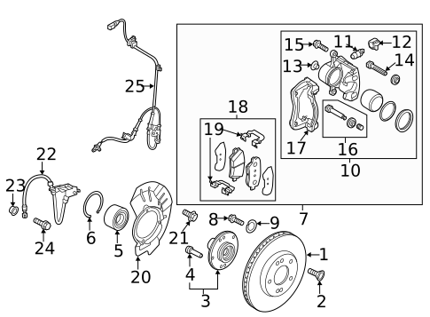 Front Brakes for 2016 Kia Soul EV #0