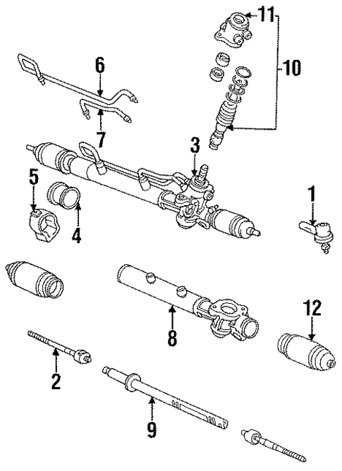 Steering Gear & Linkage for 1993 Toyota Camry #1