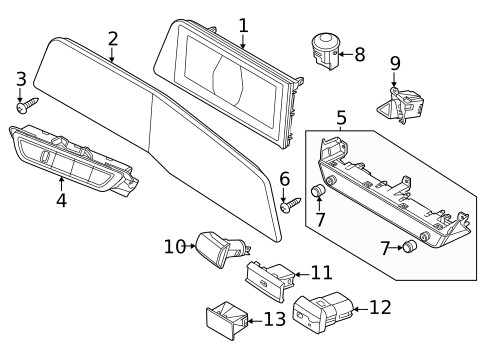 Cluster & Switches for 2023 Kia Niro #0