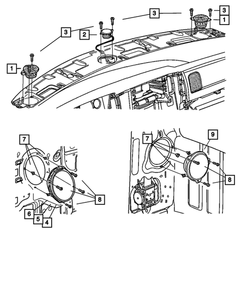 Radio, Antenna, and Speakers for 2007 Dodge Ram 1500 #1