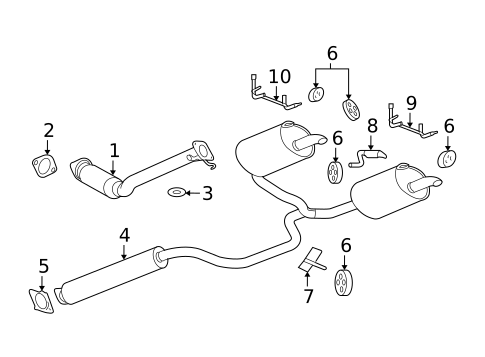 Exhaust Components for 2007 Buick LaCrosse #0