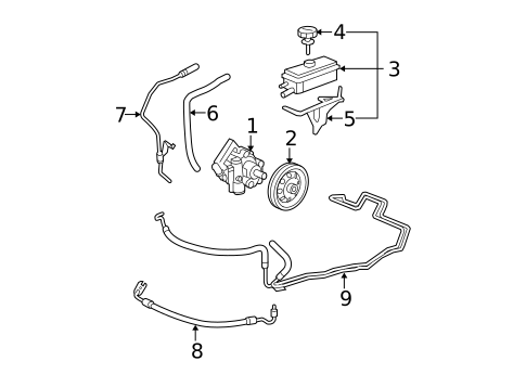 Pump & Hoses for 2012 Chevrolet Malibu #0