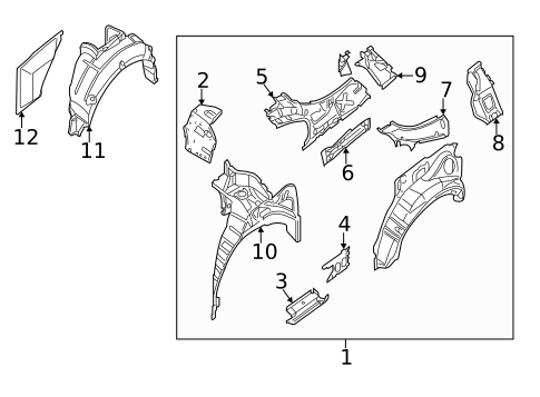 Inner Structure for 2011 Nissan Altima #1