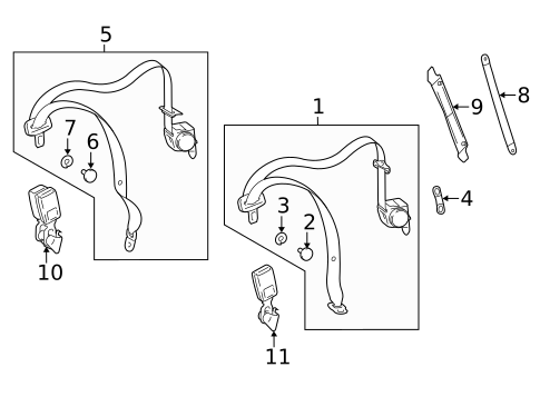 Seat Belt for 2014 Mercedes-Benz E63 AMG #0
