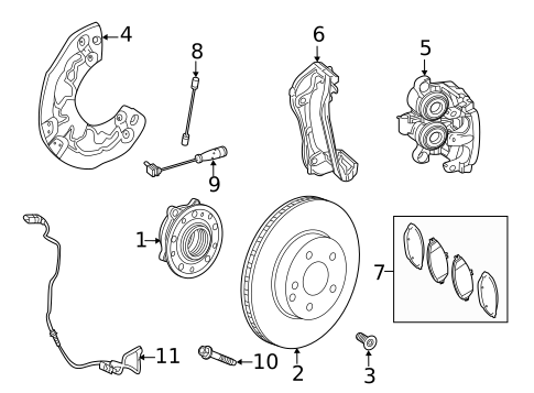 Rear Brakes for 2021 Mercedes-Benz GLE350 #2
