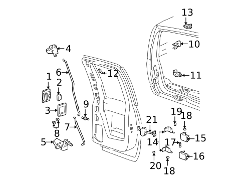 Front Door for 1996 Chevrolet K1500 Pickup #2