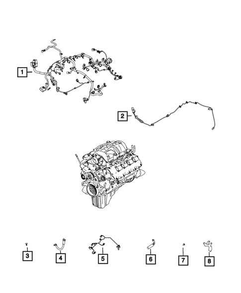 Wiring, Powertrain for 2020 Dodge Durango #2