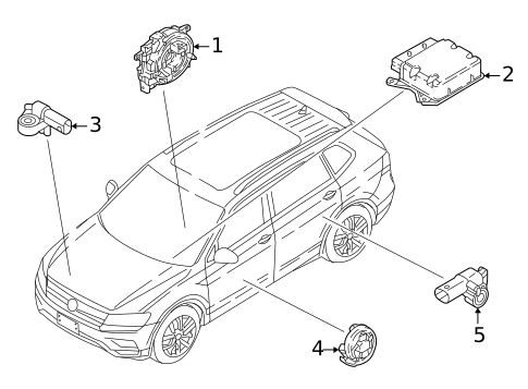 Air Bag Components for 2023 Volkswagen Taos #1