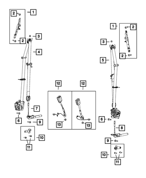 Seat Belts for 2024 Jeep Grand Cherokee #0