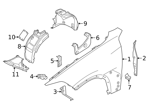 Fender & Components for 2024 BMW X6 #0