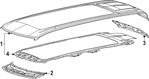 Roof & Components for 2025 Ram 1500 #1