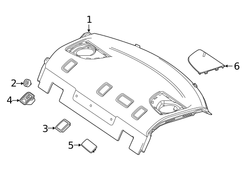 Interior Trim - Rear Body for 2022 Mercedes-Benz A 35 AMG® #1