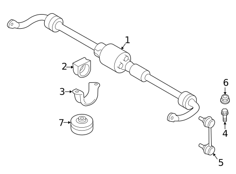 Stabilizer Bar & Components for 2016 BMW 650i #2