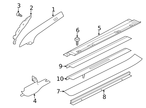 Interior Trim - Pillars for 2018 Jaguar F-Type #0