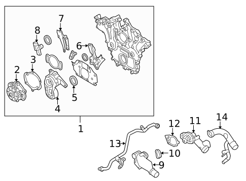 Water Pump for 2008 Saab 9-3 #0