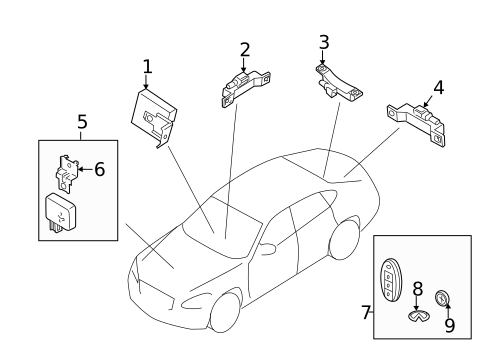 Keyless Entry Components for 2014 INFINITI Q70 #0