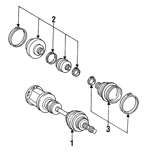 Axle Components for 1992 Mercedes-Benz 300TE #0