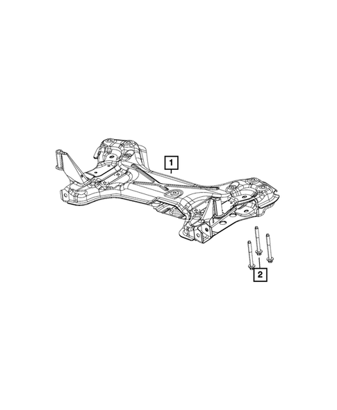 Front Suspension, Strut and Cradle for 2015 Ram ProMaster 2500 #1