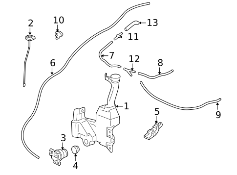 Wiper & Washer Components for 2015 Honda Crosstour #1