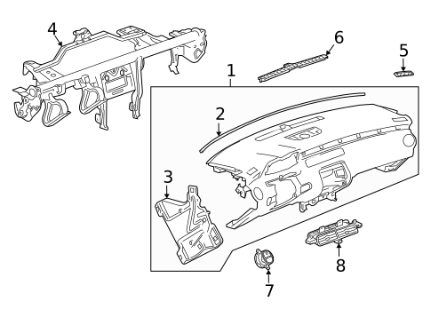 Instrument Panel for 2015 Chevrolet Camaro #0