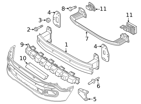 Bumper & Components - Front for 2018 Jeep Renegade #2