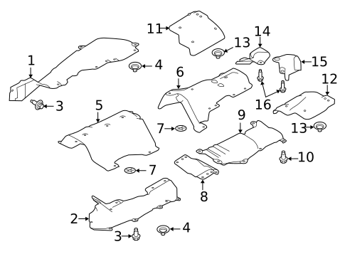 Heat Shields for 2020 Land Rover Range Rover #1