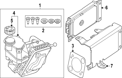 Master Cylinder - Components On Dash Panel for 2021 BMW M440i xDrive #11